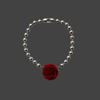 Collar Rose Rojo