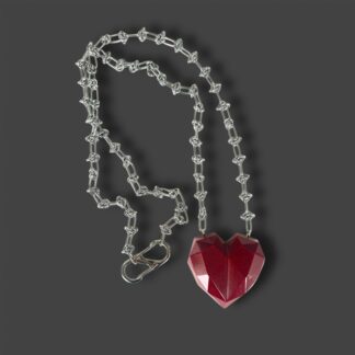 Collar Acorazado Largo Rojo
