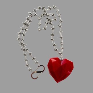 Collar Acorazado Largo Rojo