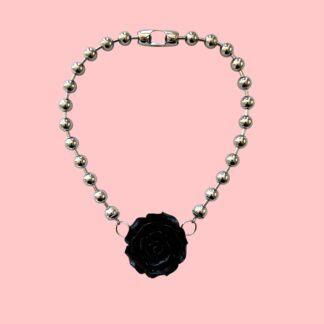 Collar Rose Negro